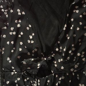 Dresses - Floral Front Tie Dress Dresses - Floral Front Tie Dress